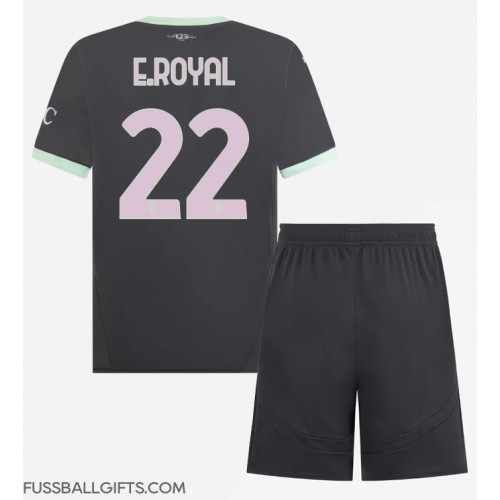 AC Milan Emerson Royal #22 Fußballbekleidung 3rd trikot Kinder 2024-25 Kurzarm (+ kurze hosen)
